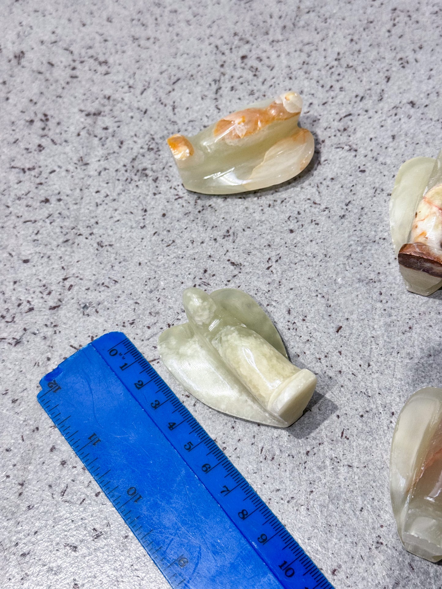 Green Calcite Angels
