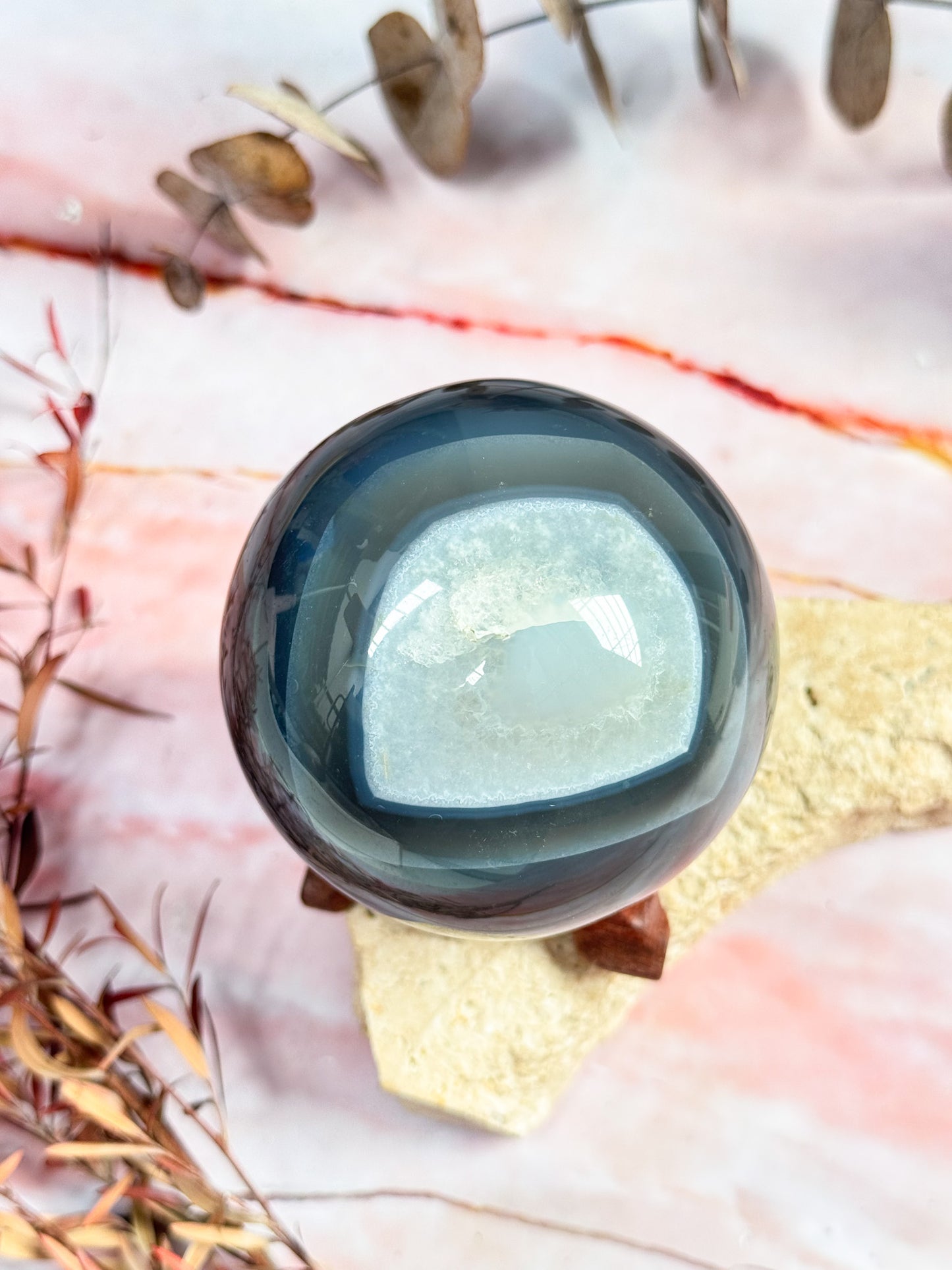 'Eyeball' Agate Sphere