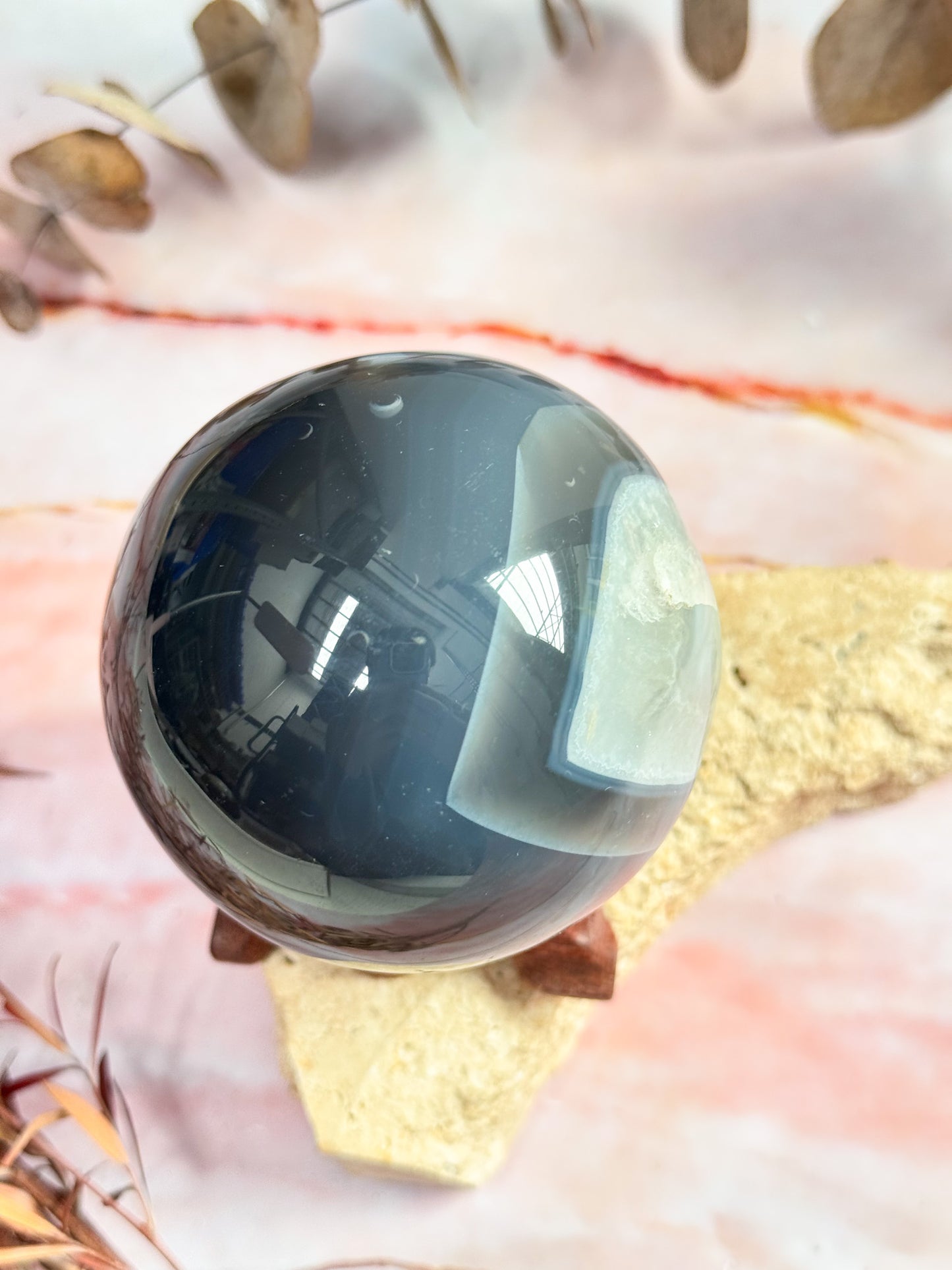 'Eyeball' Agate Sphere