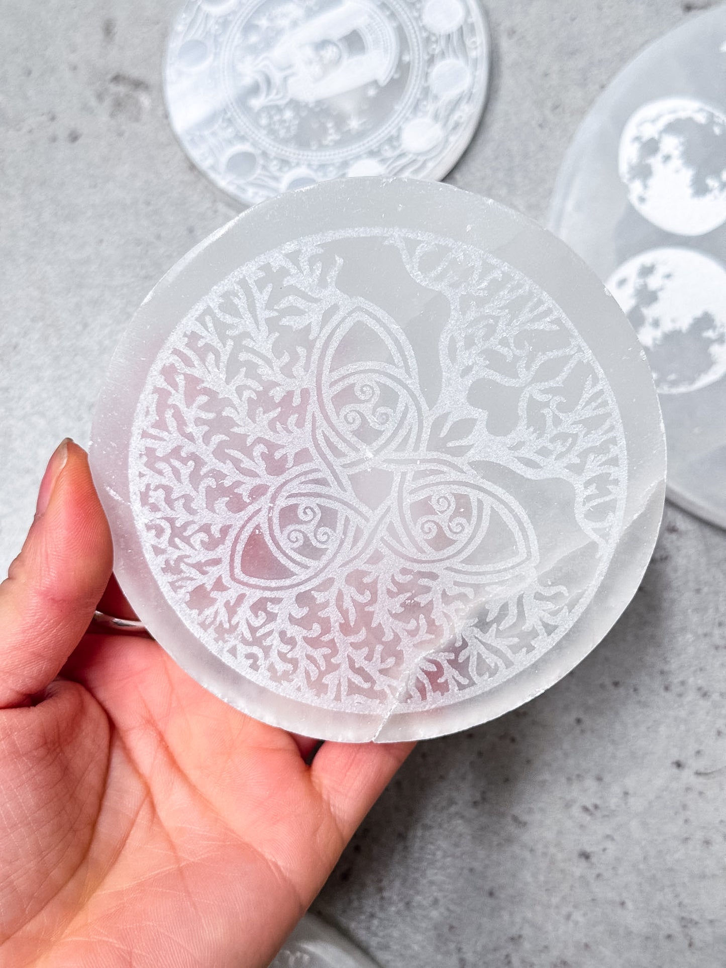 Selenite Charging Plates