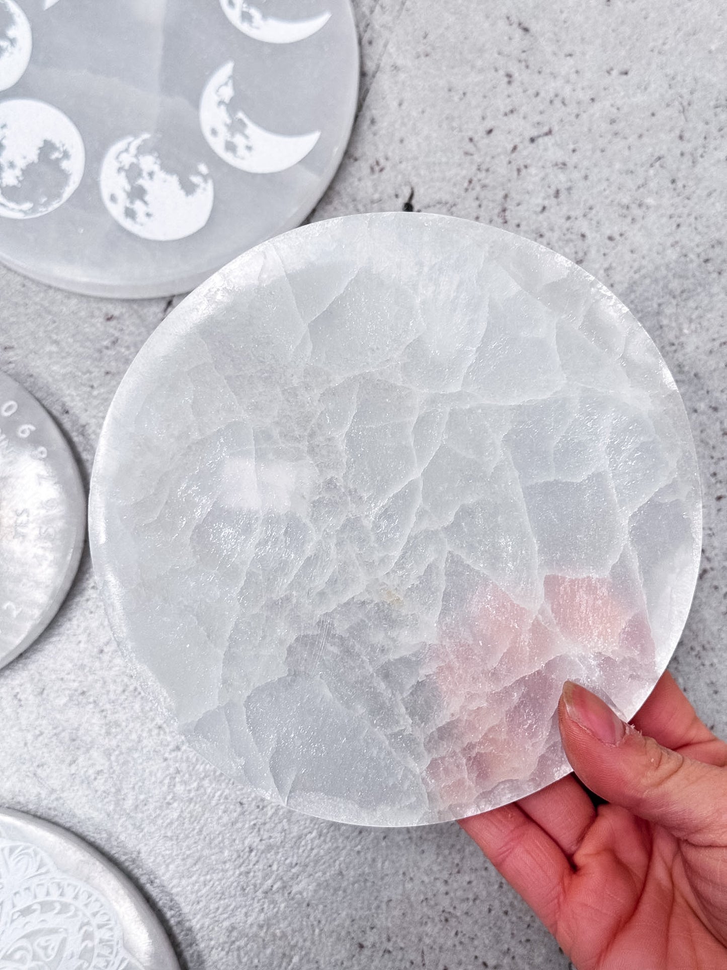Selenite Charging Plates