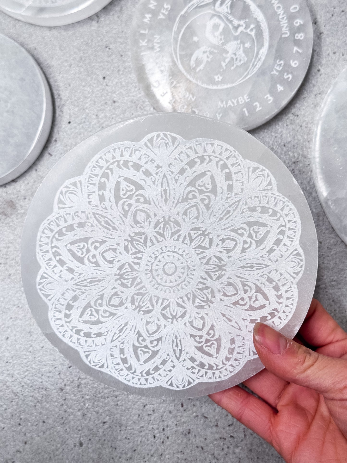 Selenite Charging Plates