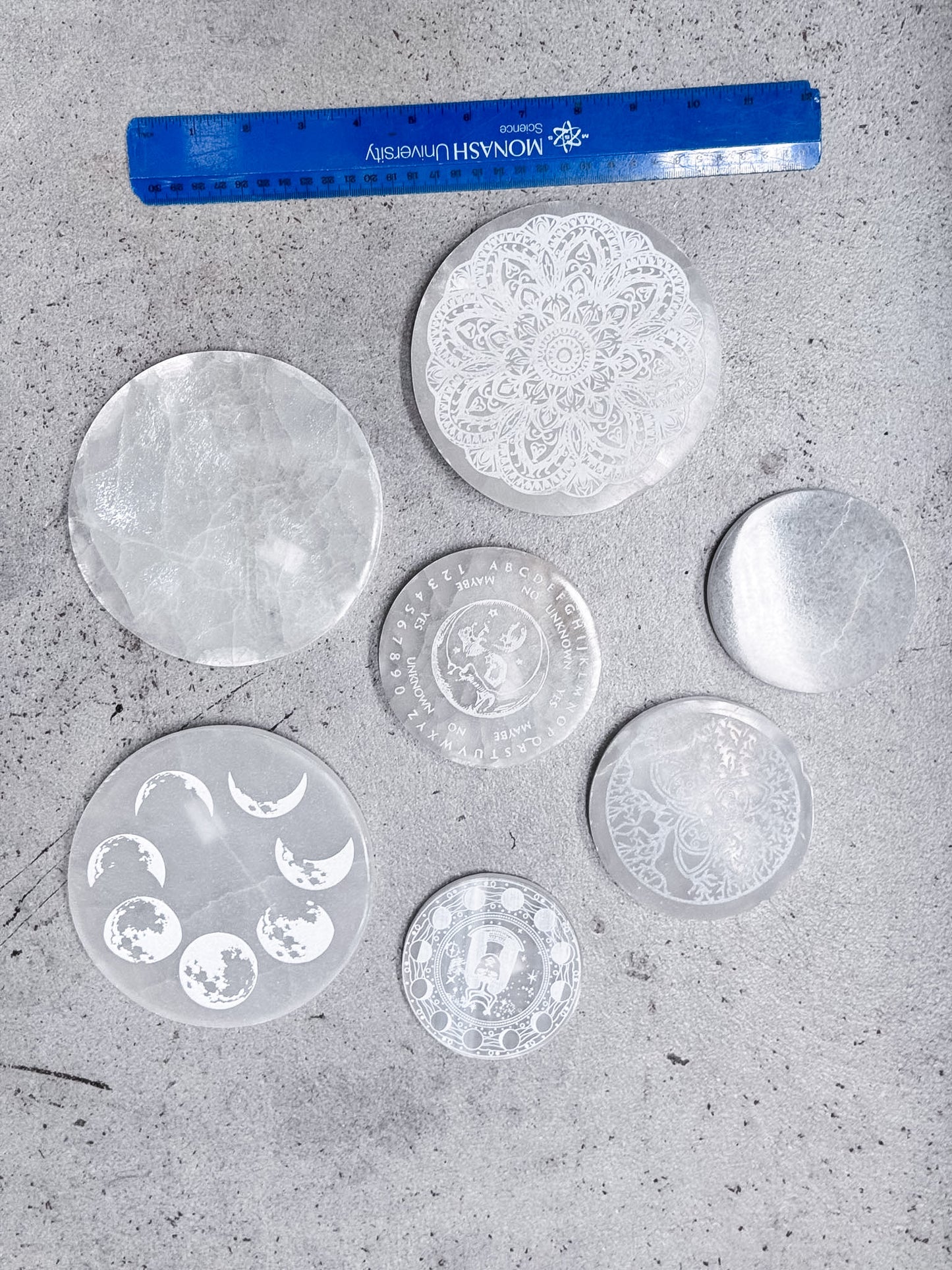 Selenite Charging Plates