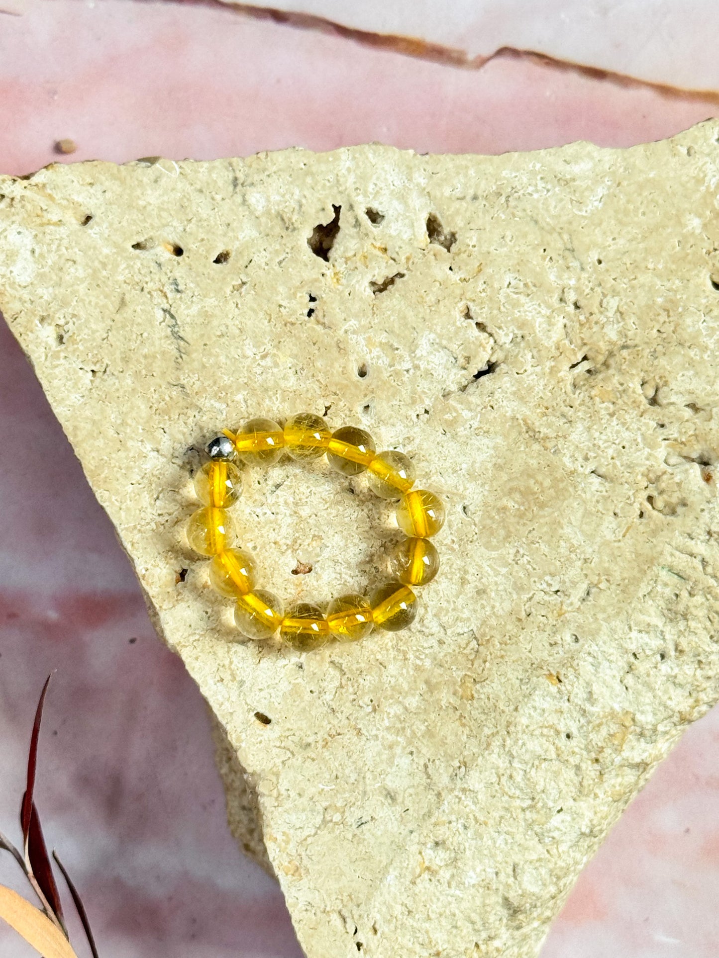 Crystal Anxiety Bead Rings