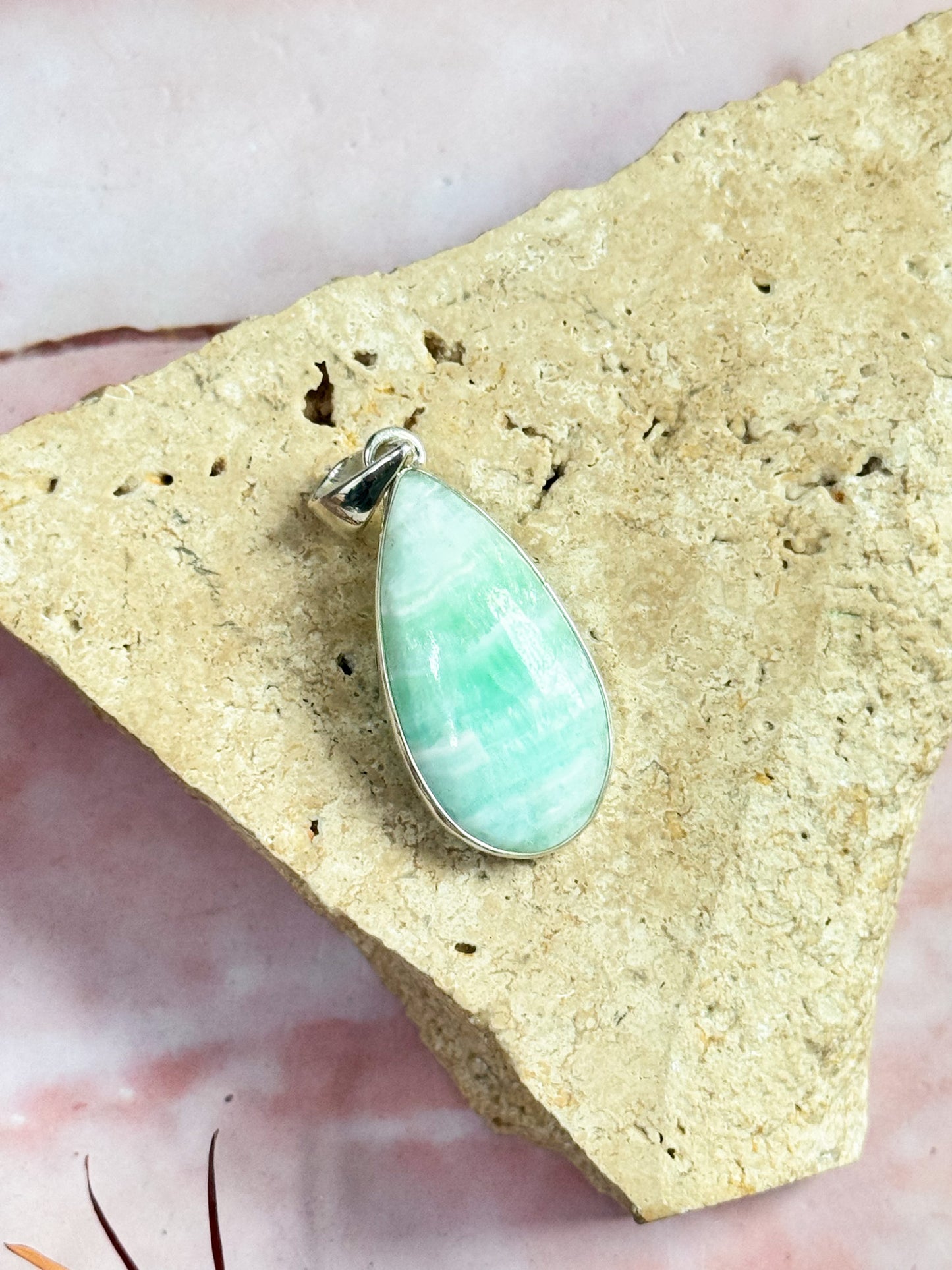 Blue Aragonite Pendants