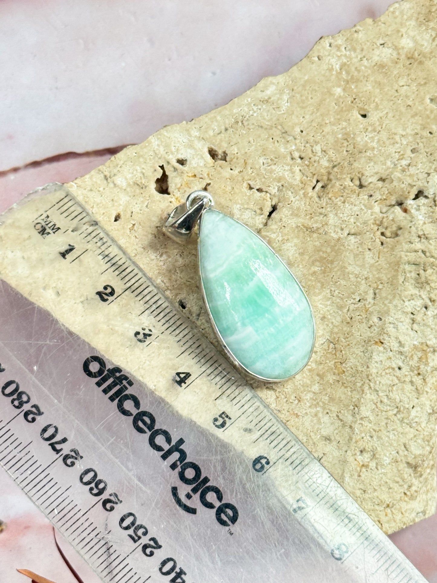 Blue Aragonite Pendants