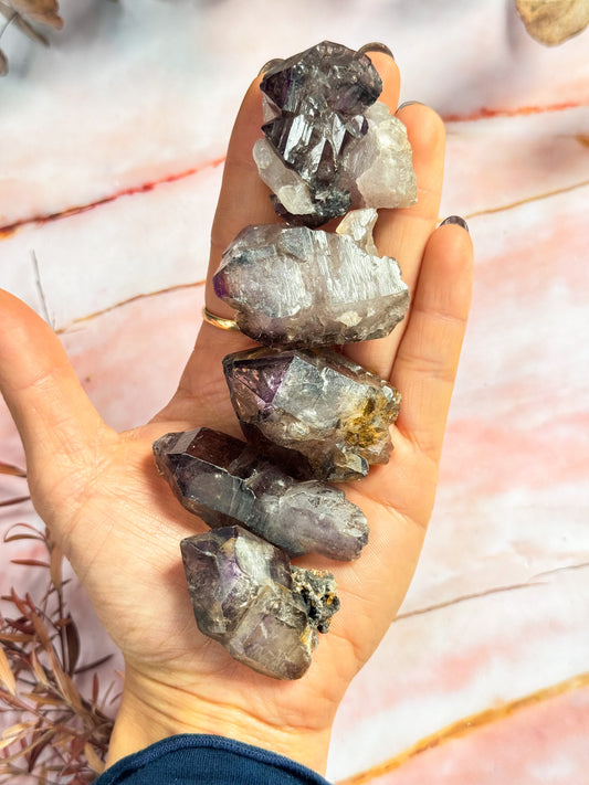 Amethyst Elestial Clusters