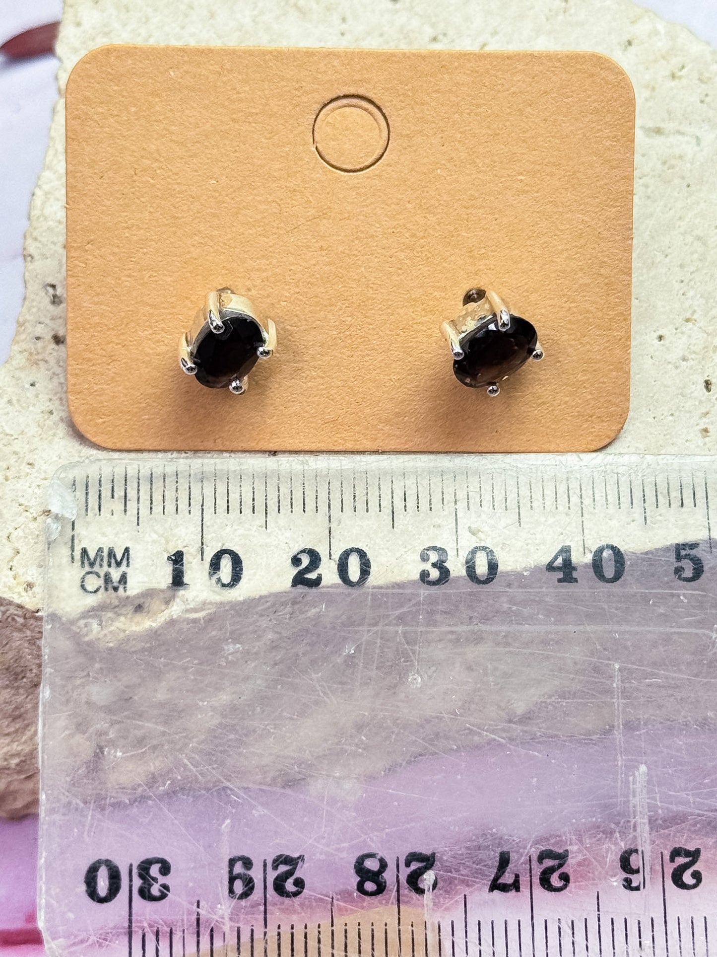 Smokey Quartz Studs