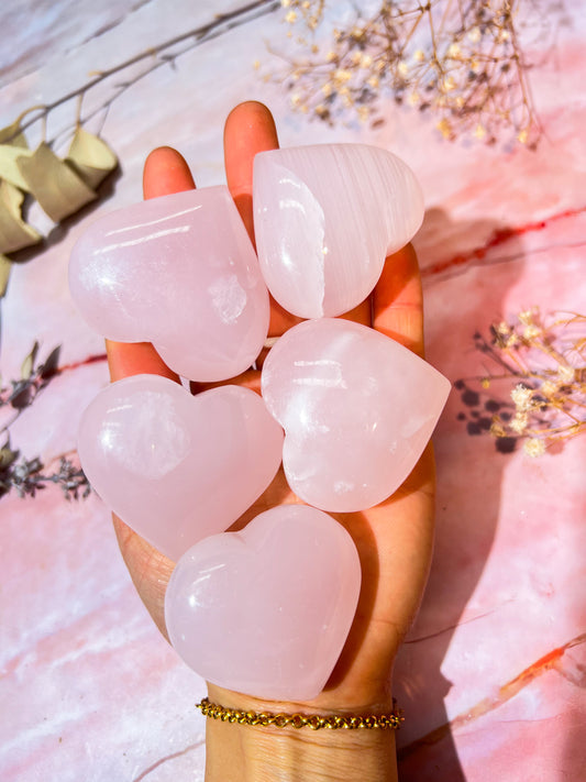 Mangano Calcite Hearts