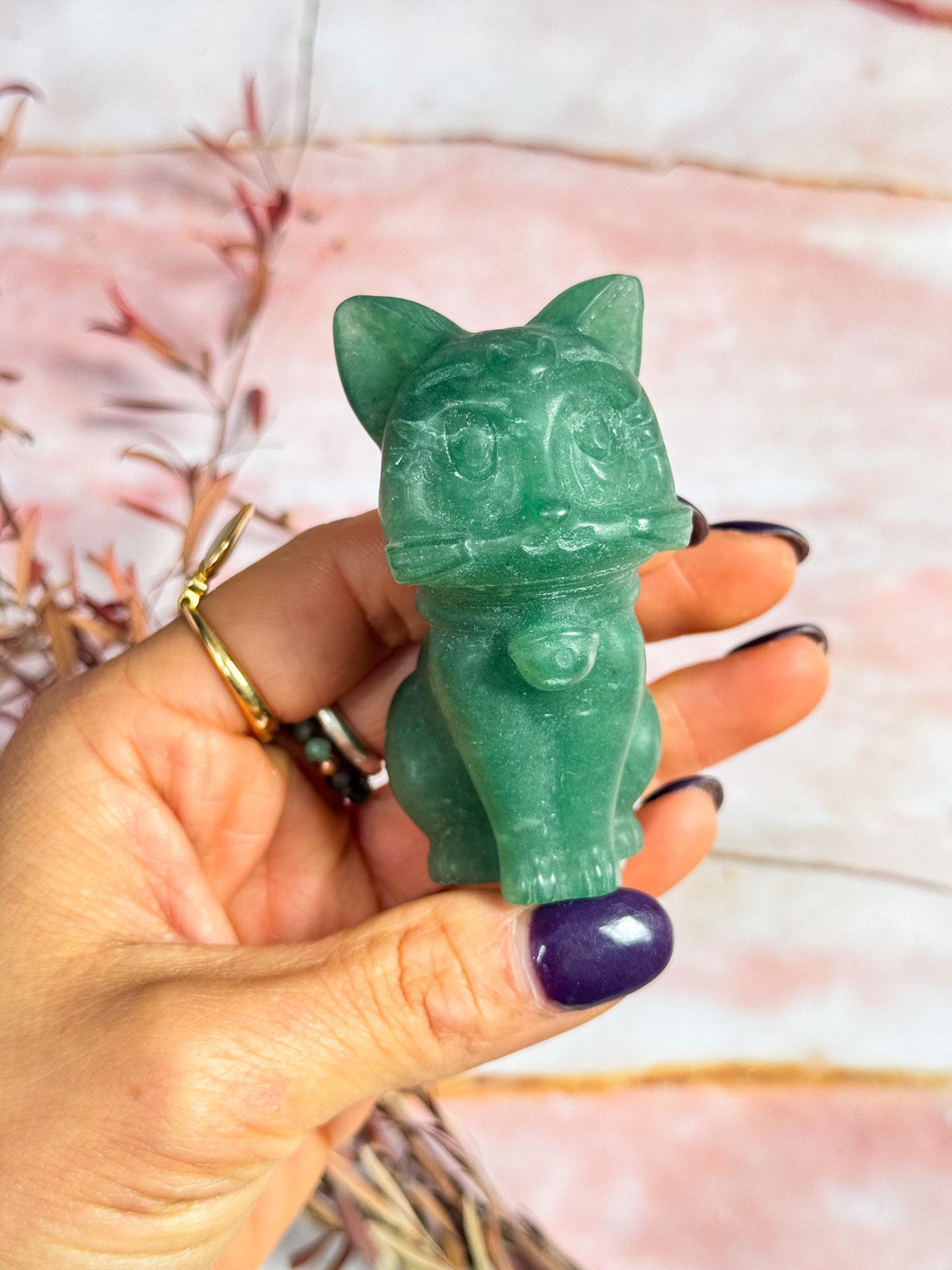 Crystal Cat Carvings