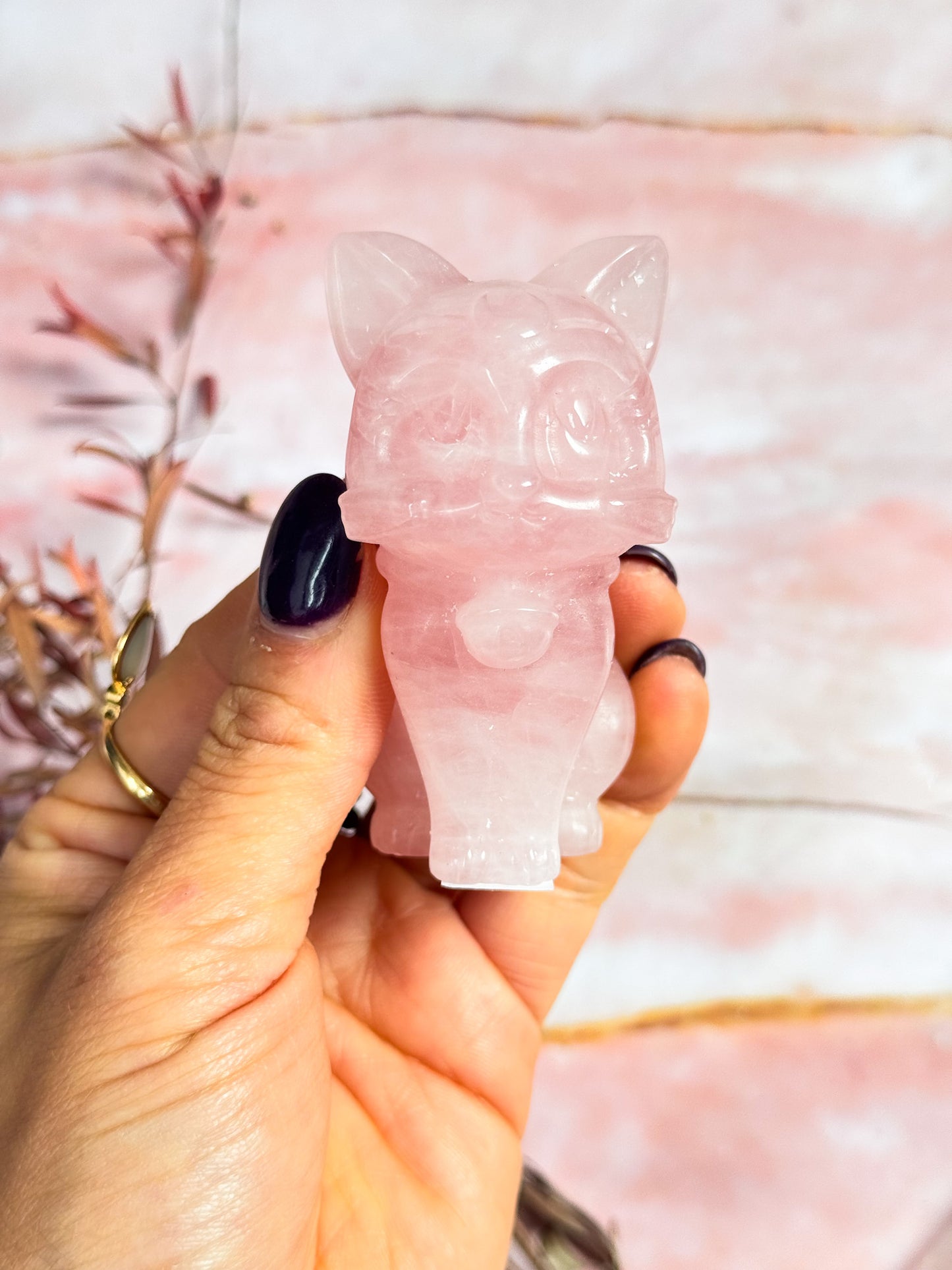 Crystal Cat Carvings