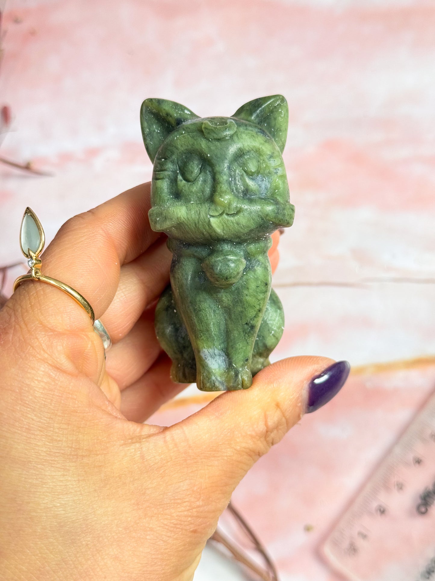 Crystal Cat Carvings