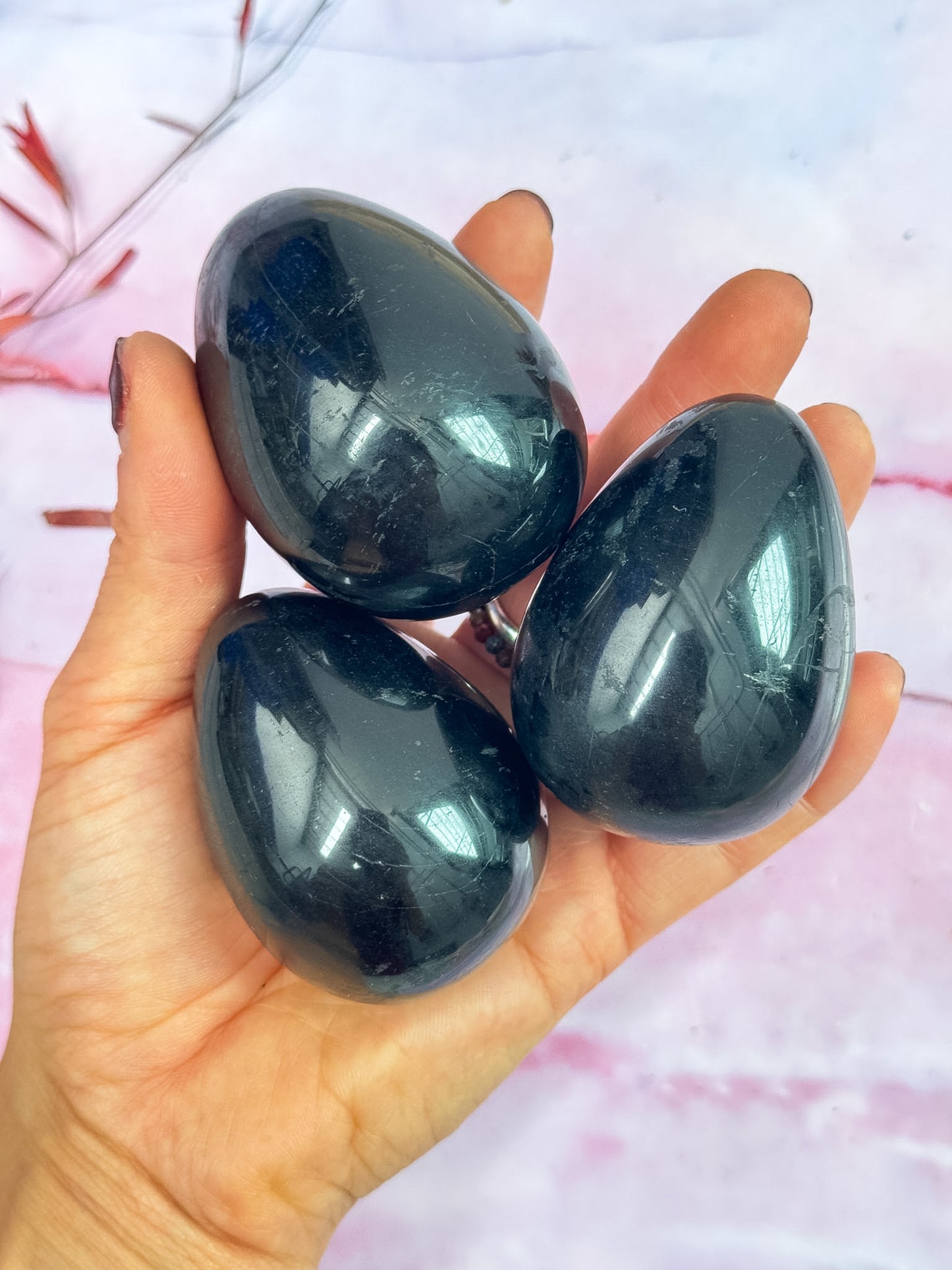 Black Tourmaline Eggs