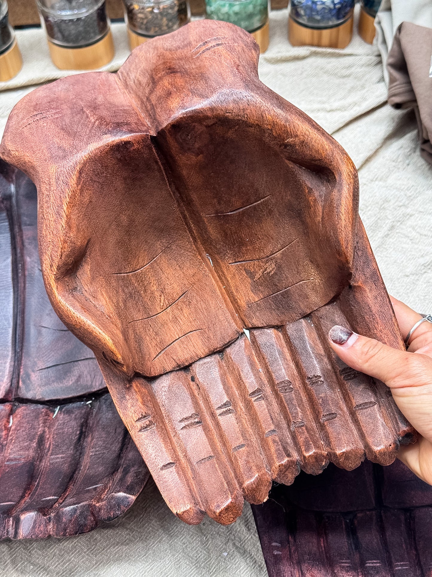 Wooden Hand Bowls