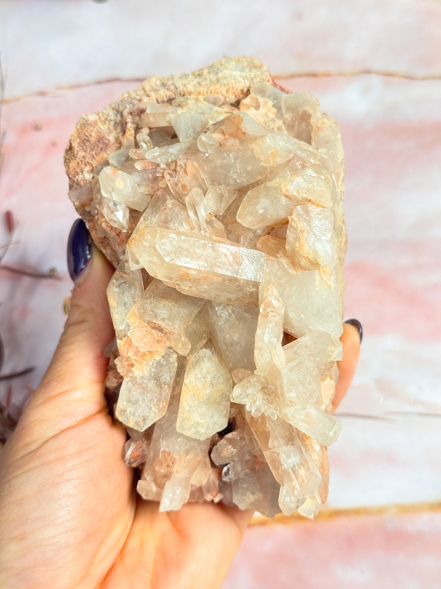 Tangerine Quartz Cluster