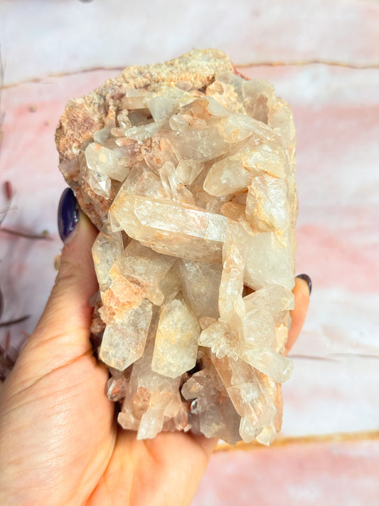 Tangerine Quartz Cluster