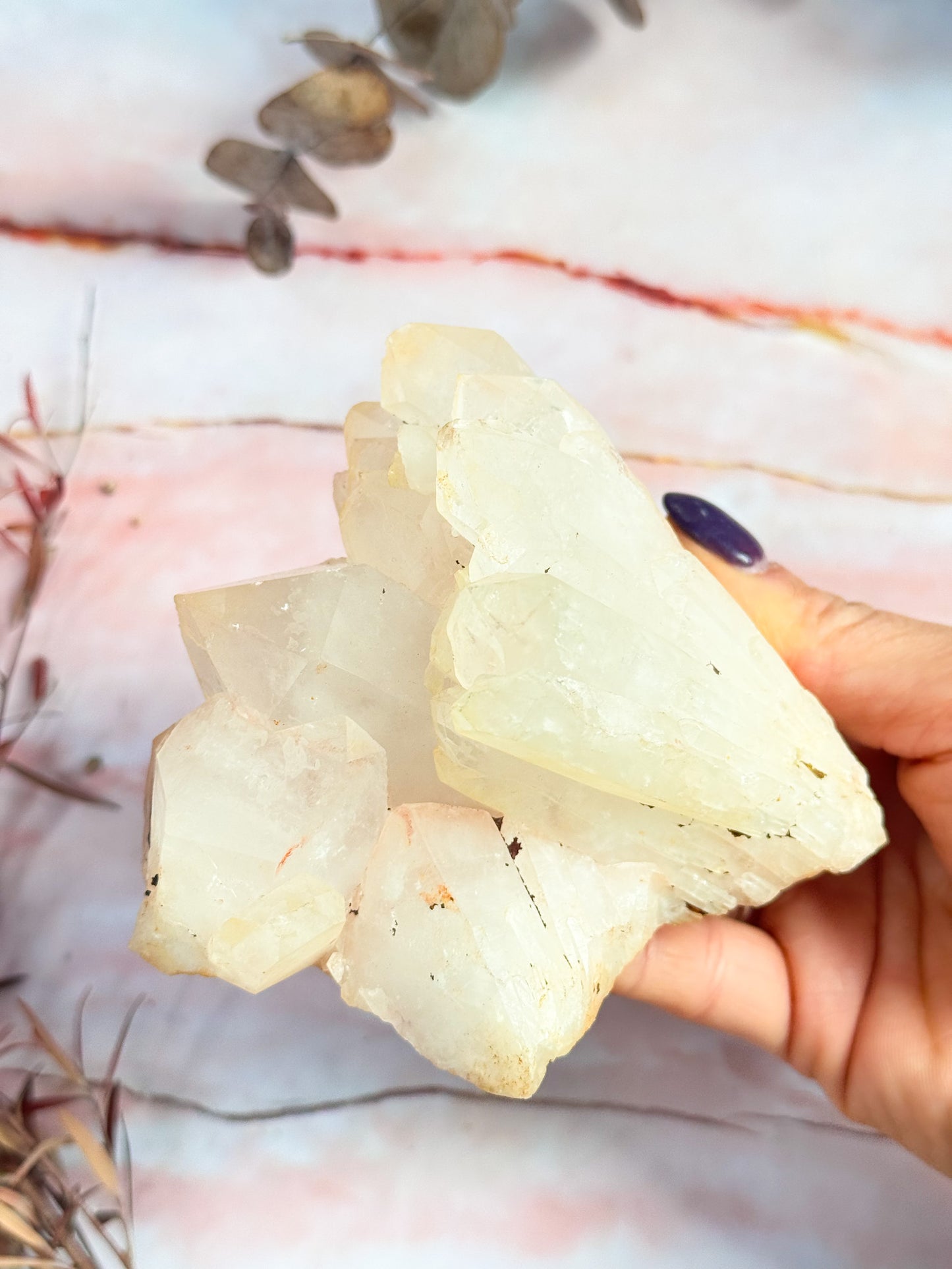 Tangerine Quartz Cluster