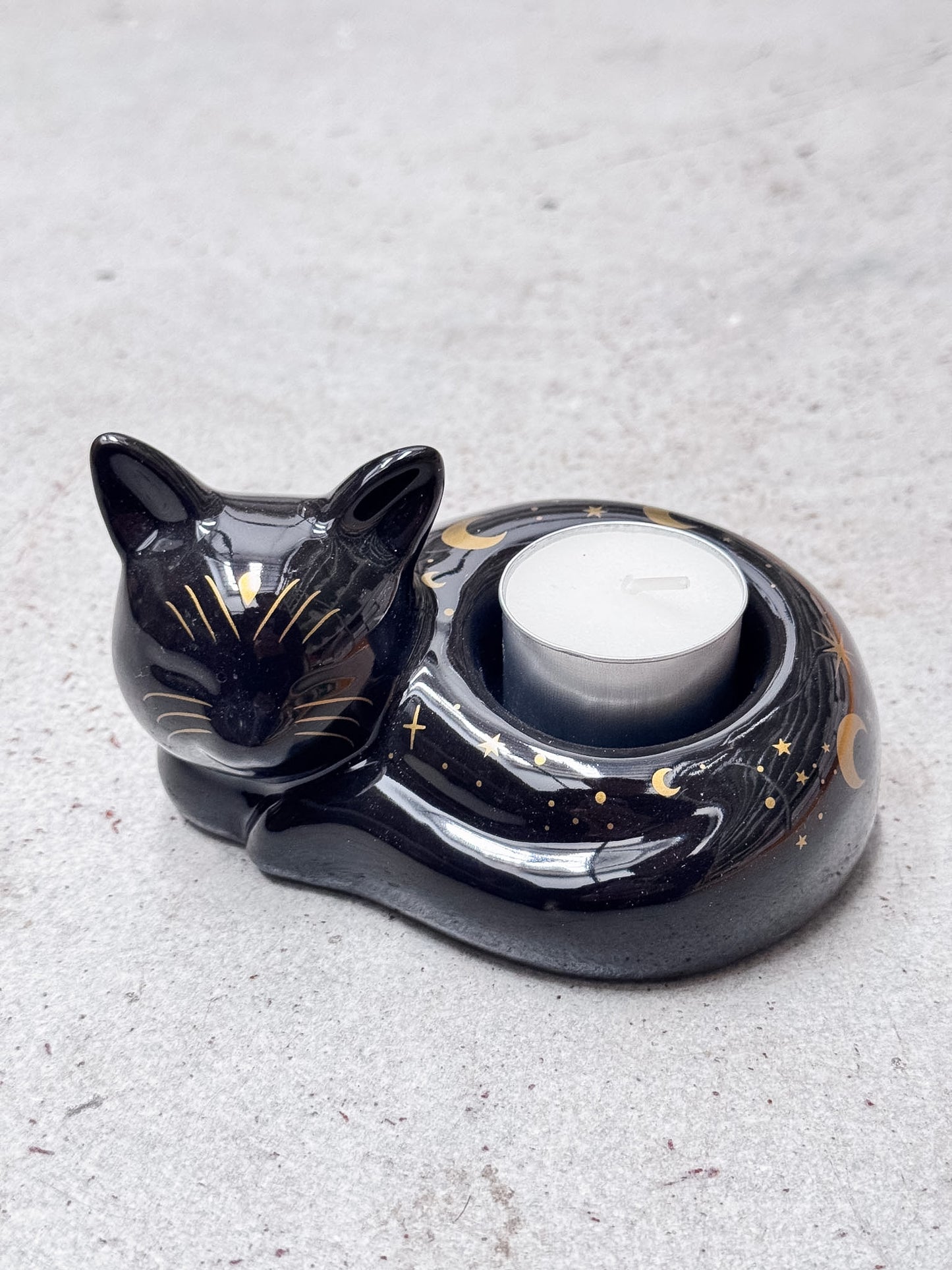 Black Cat Tealight Candle Holder