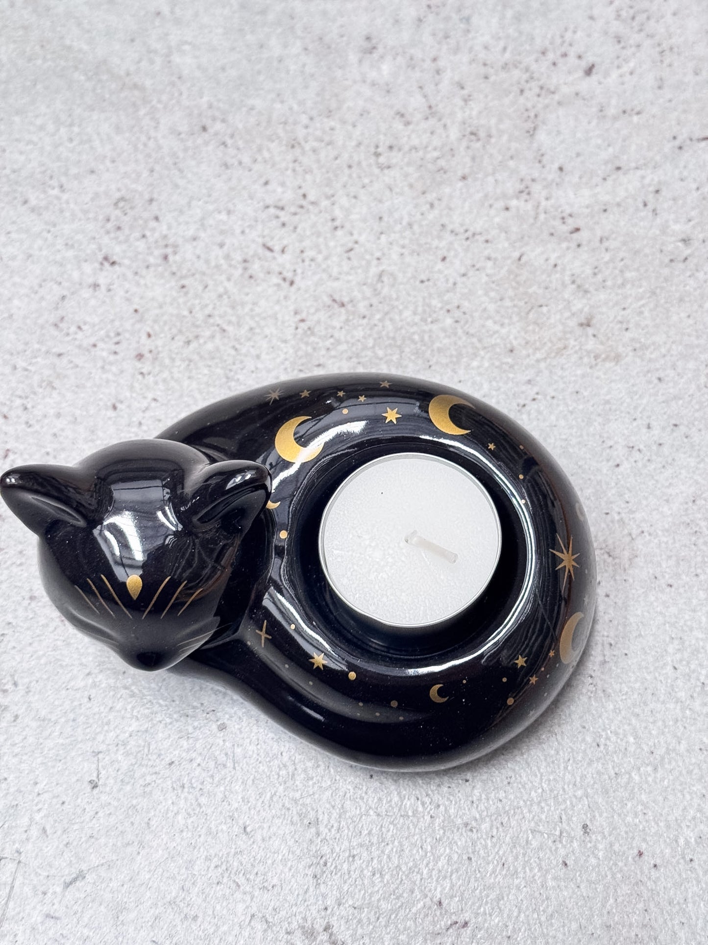 Black Cat Tealight Candle Holder