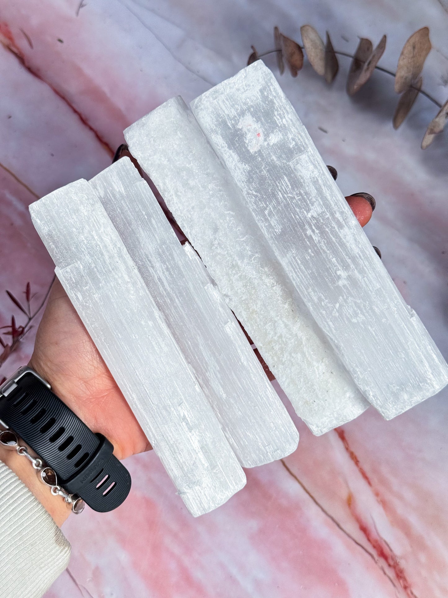 Selenite Rough Rods