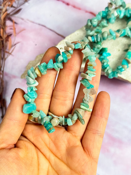 Amazonite Chip Bracelets