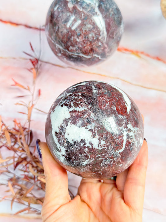 Red Onyx Spheres