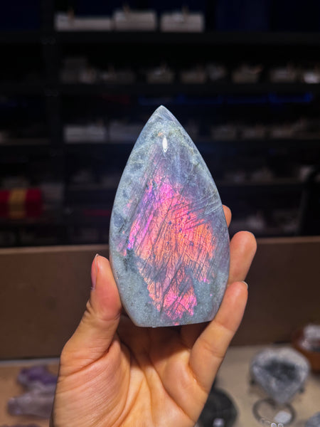 Purple Labradorite Teardrop Freeforms