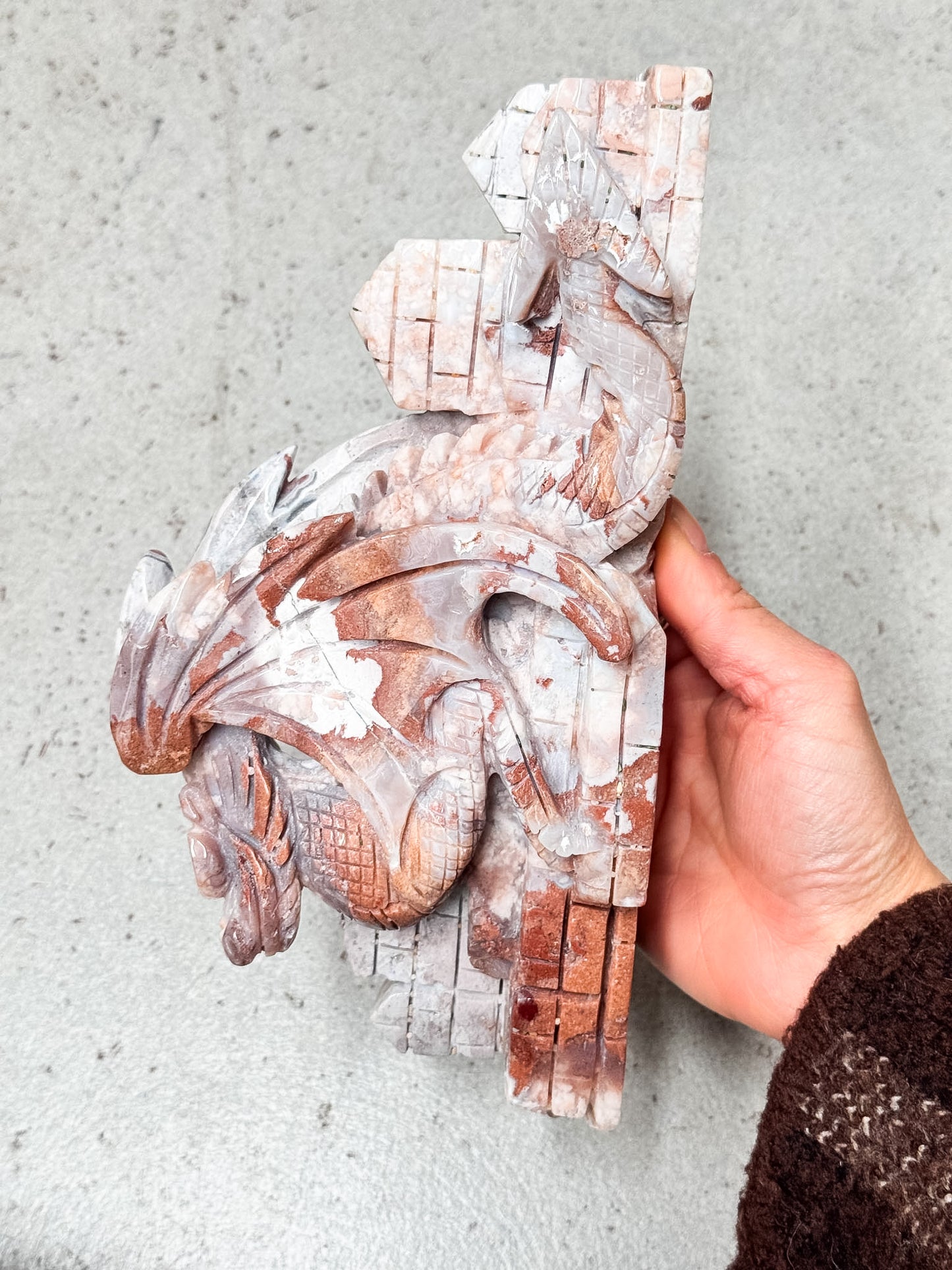 Agate Dragon Carving