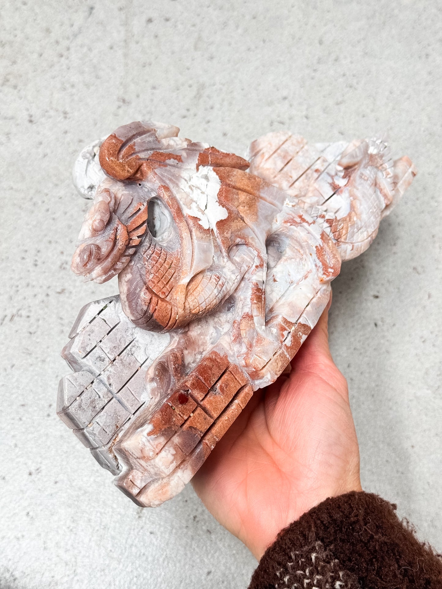 Agate Dragon Carving