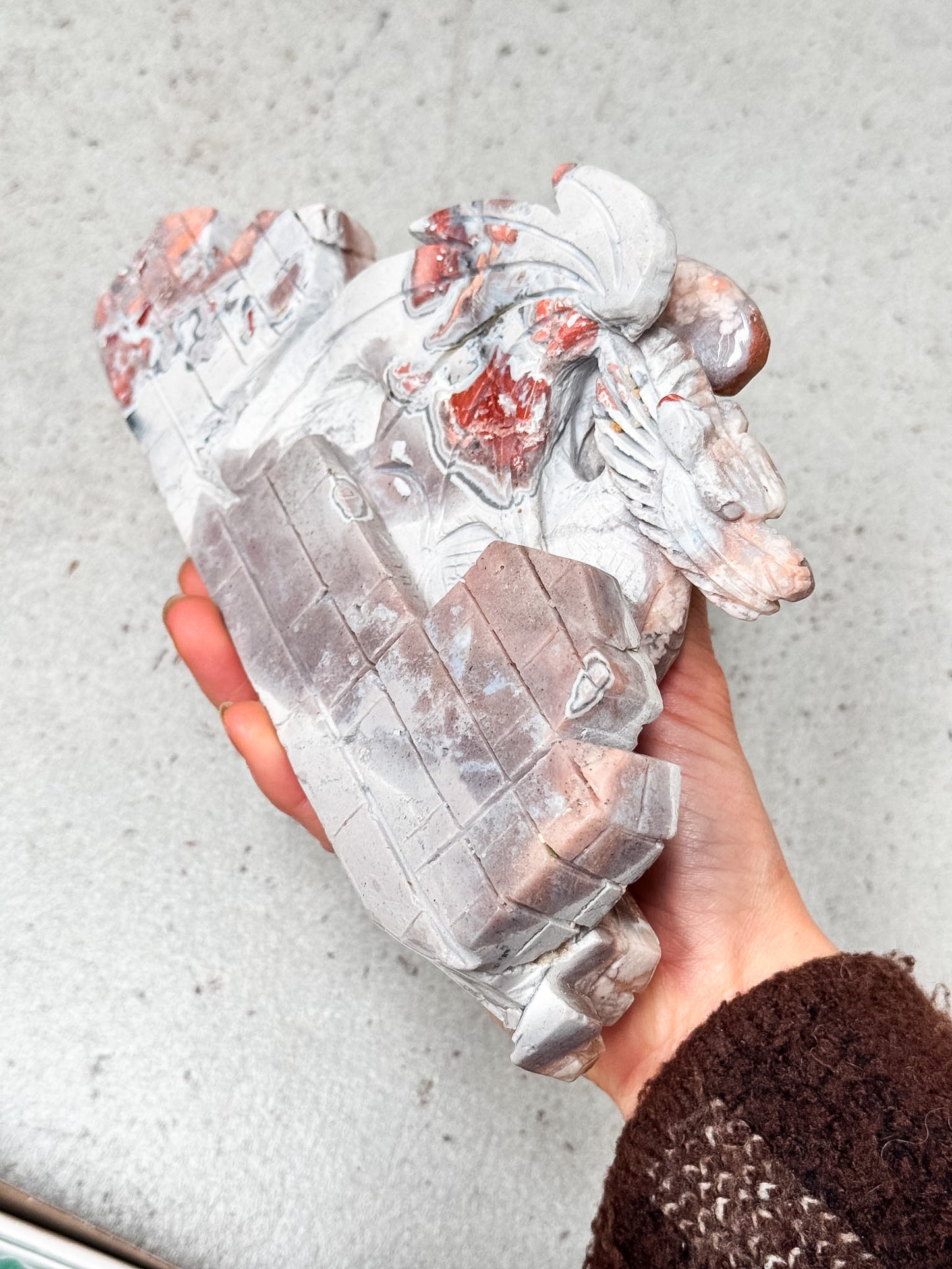 Agate Dragon Carving