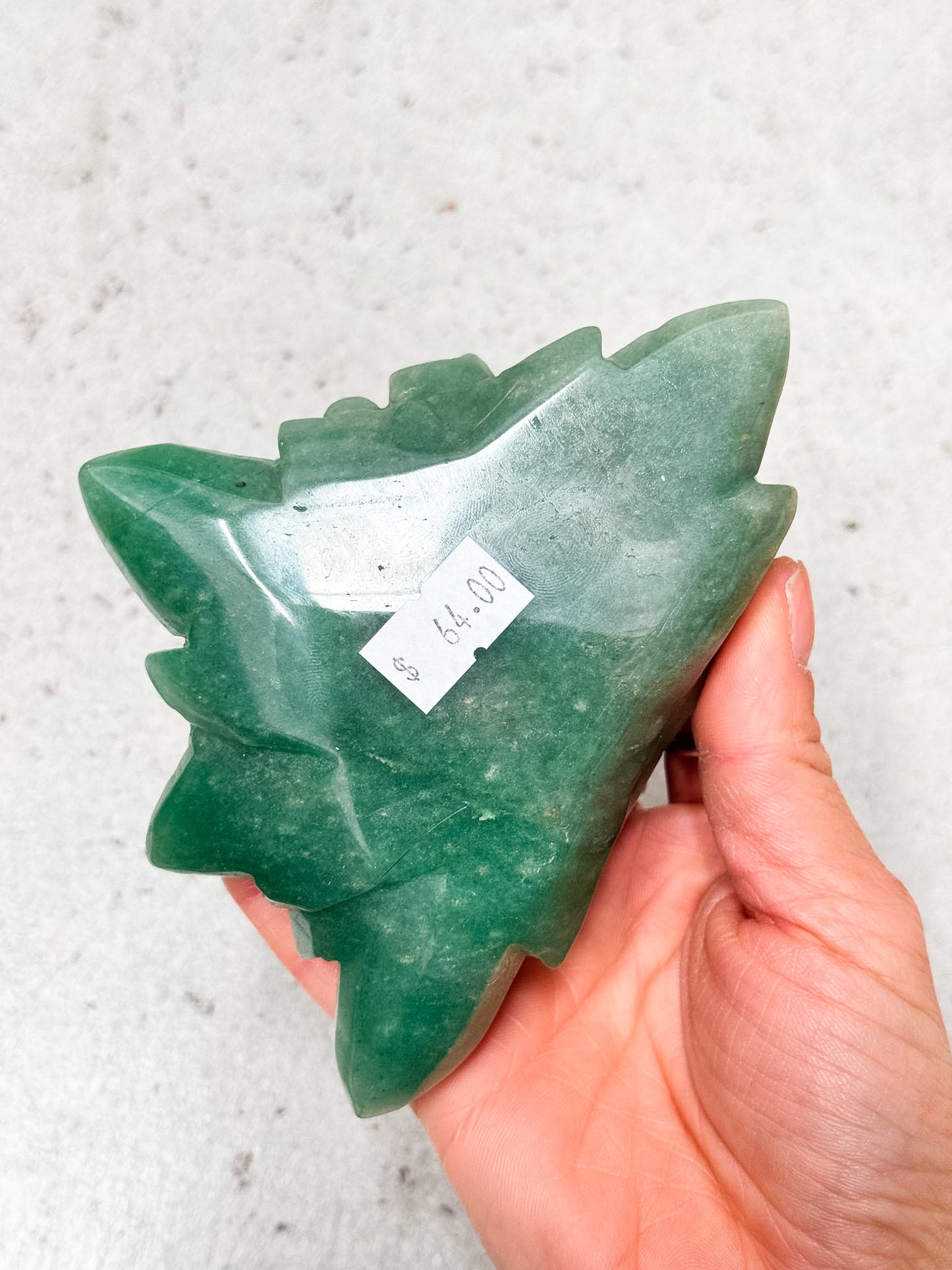 Aventurine Peony Carving