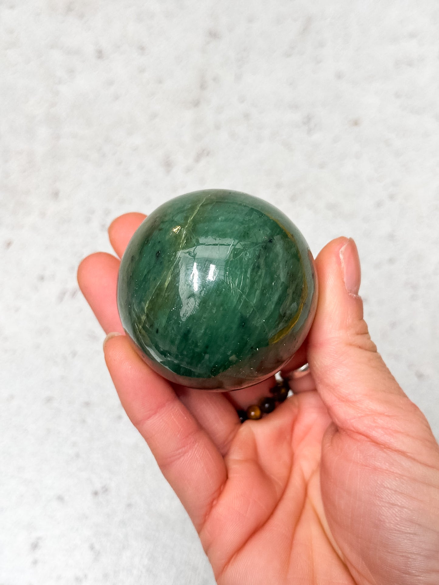Nephrite Jade Sphere