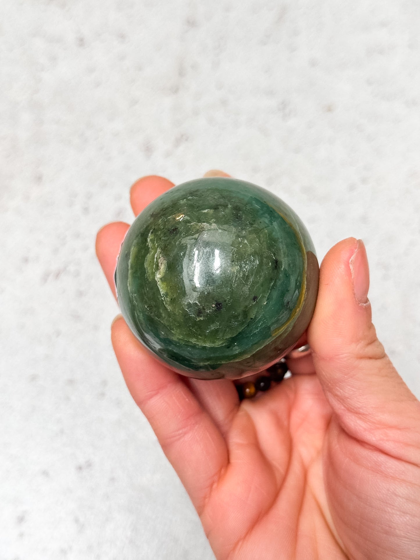 Nephrite Jade Sphere