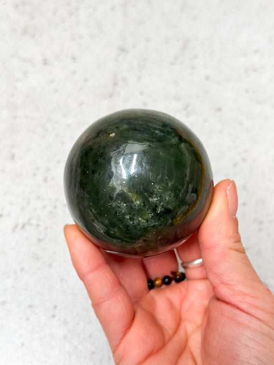 Nephrite Jade Sphere