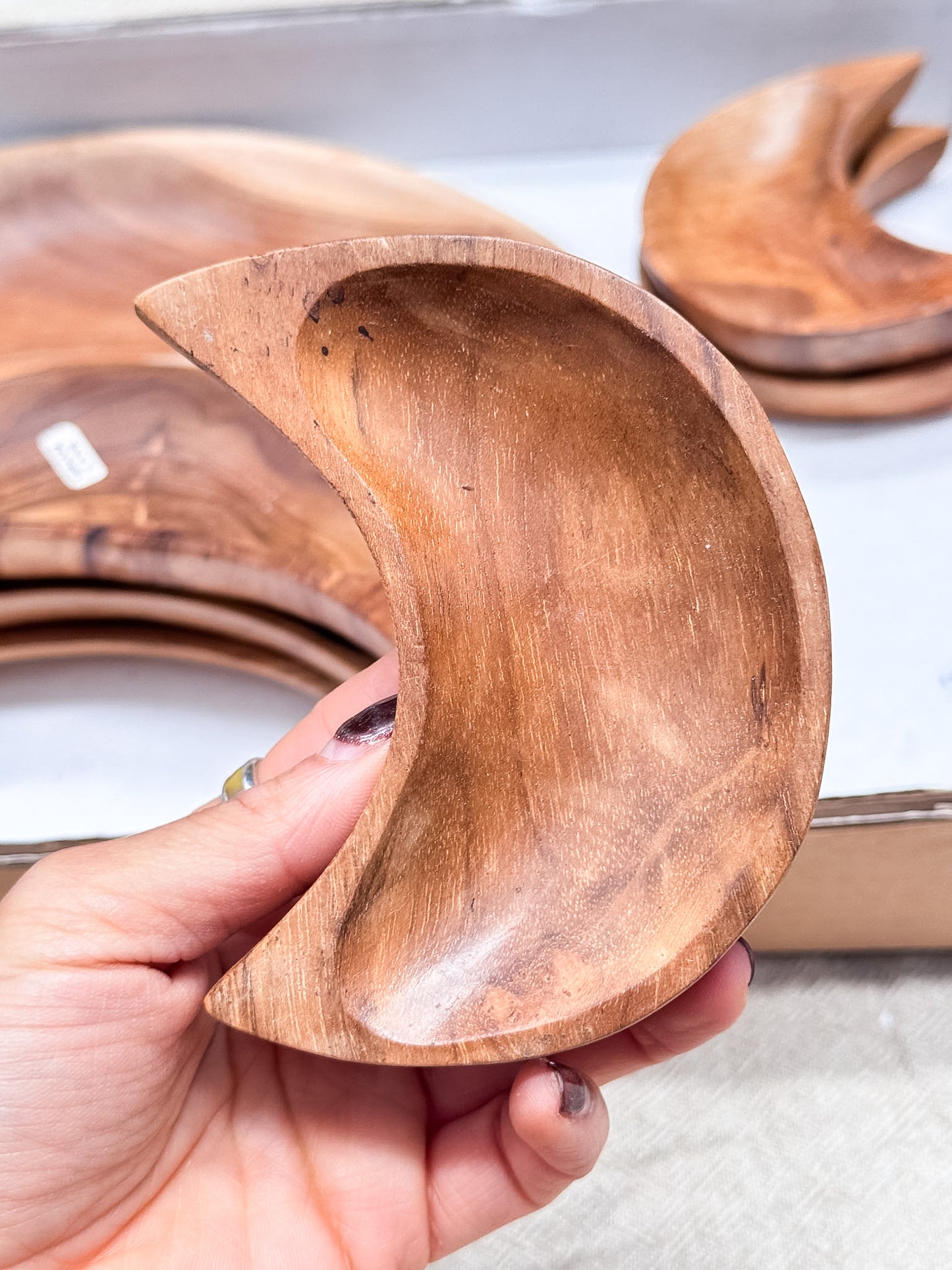 Wooden Moon Bowls