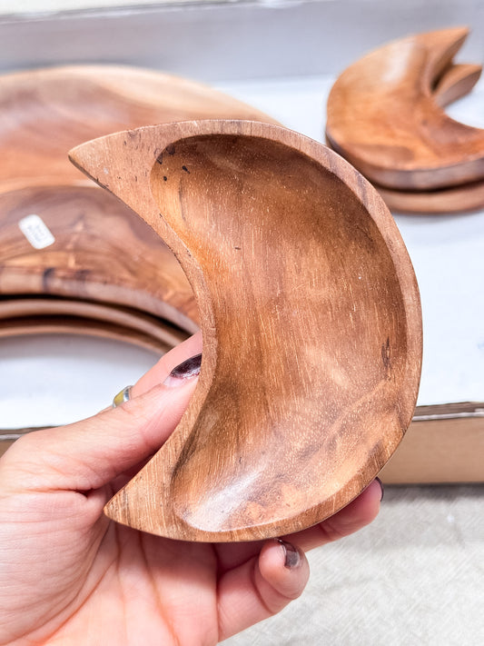 Wooden Moon Bowls