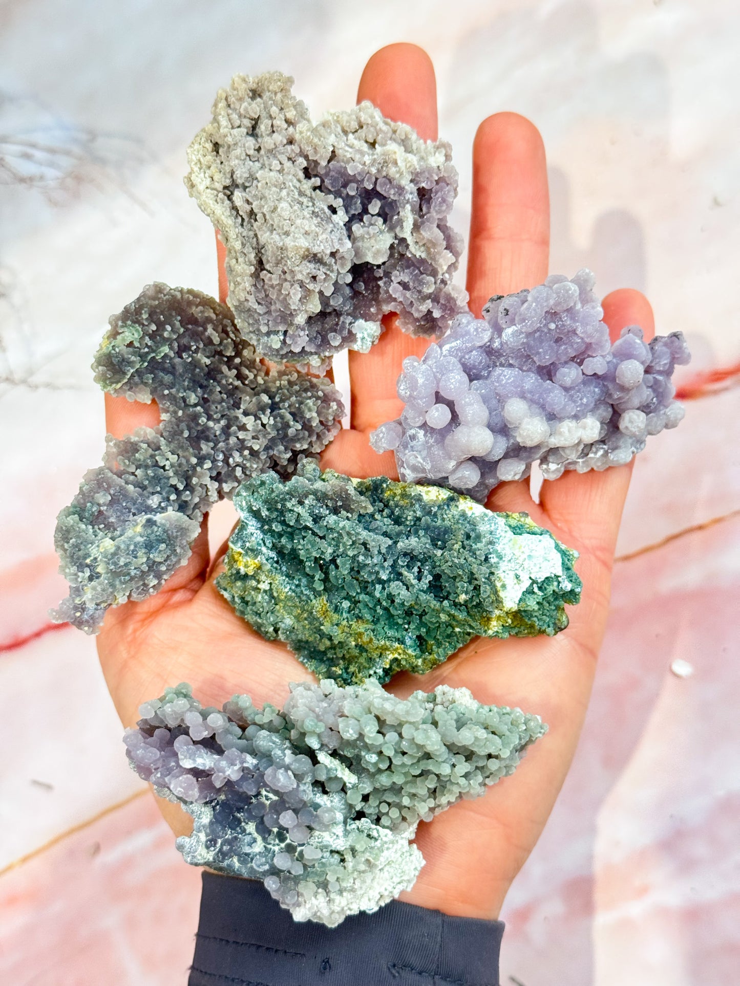 Grape Agate Clusters