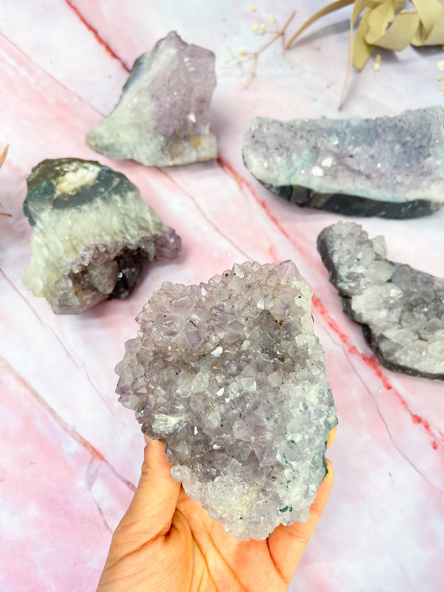 Low Grade Amethyst Clusters