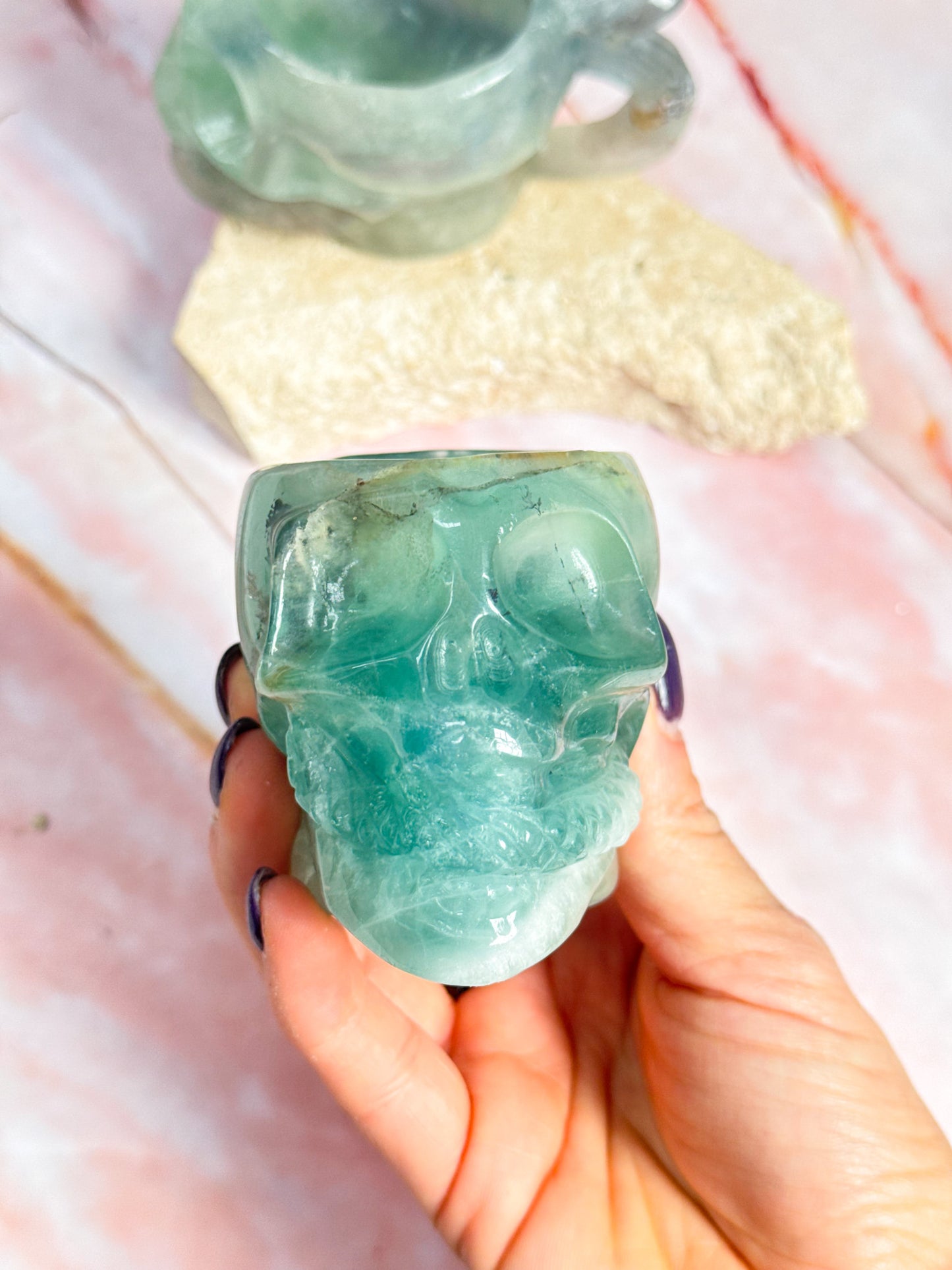Fluorite Skull Cups