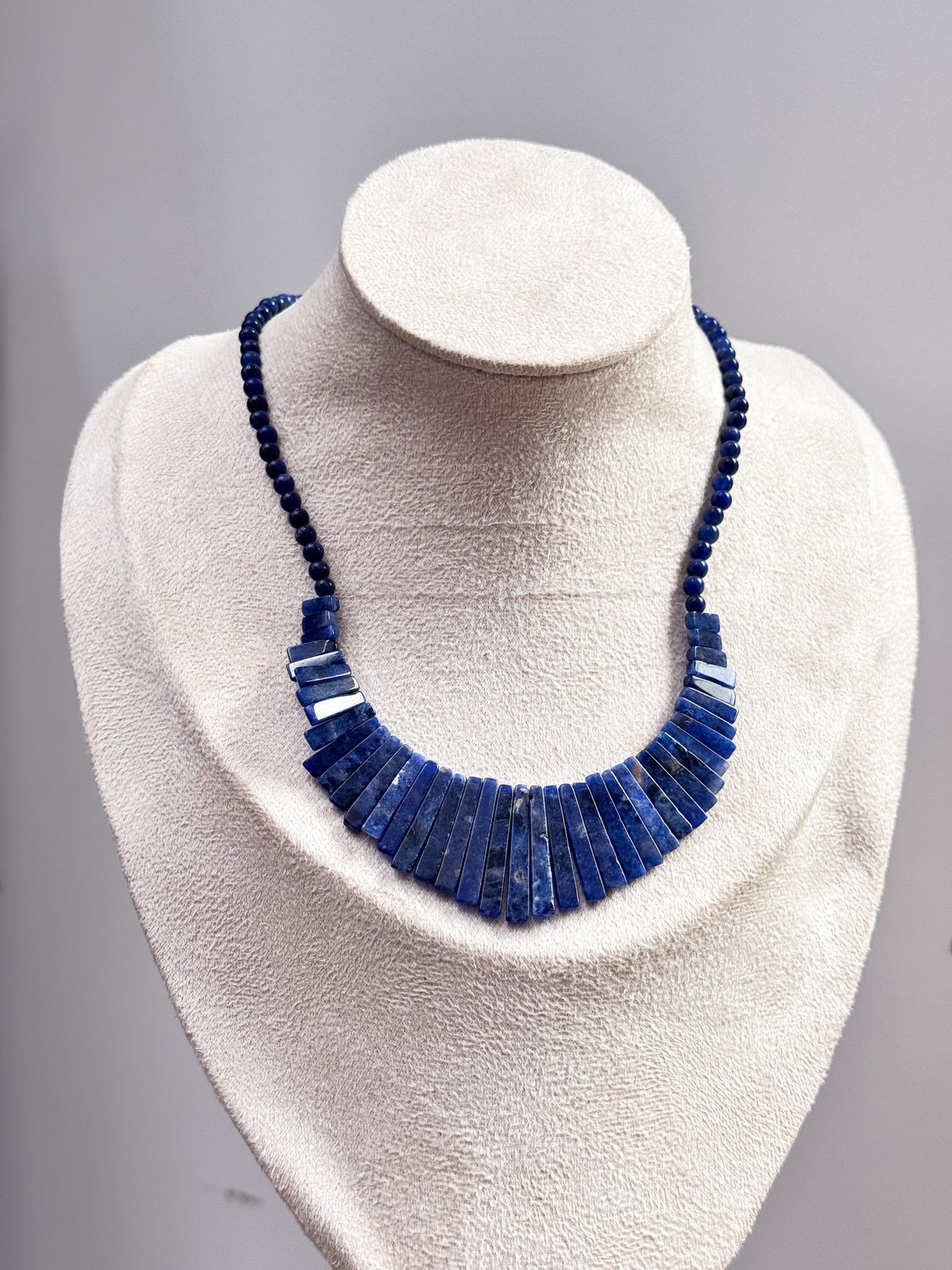 Sodalite Eygptian Choker Necklace
