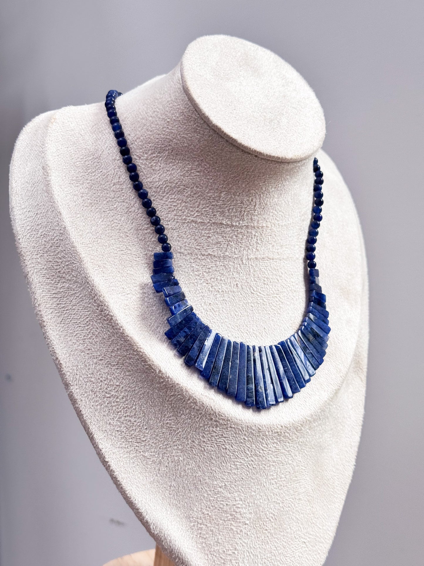 Sodalite Eygptian Choker Necklace