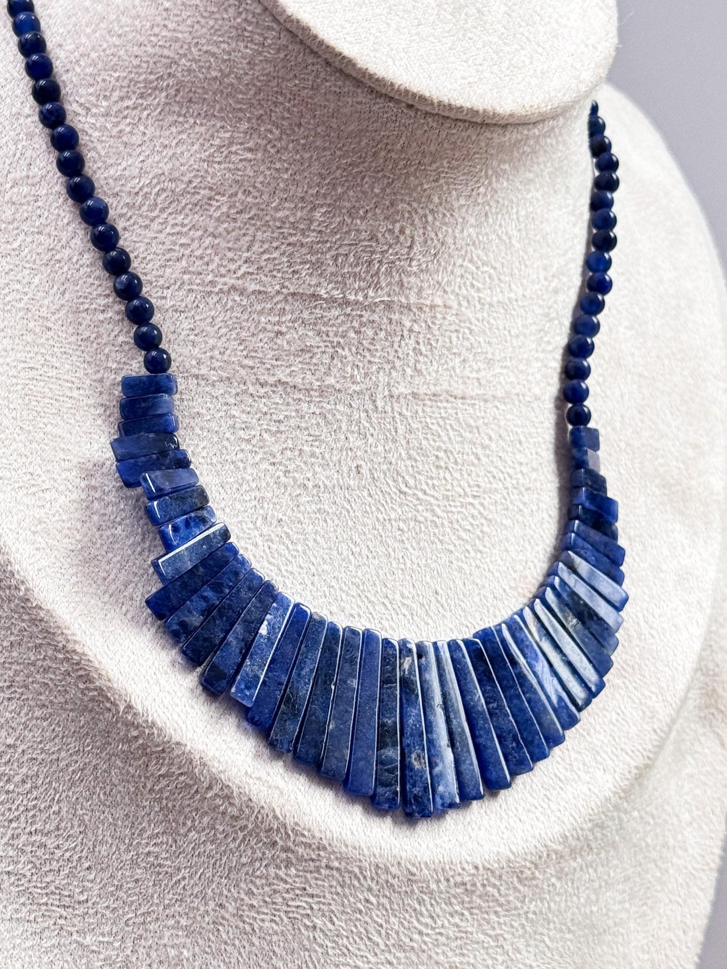 Sodalite Eygptian Choker Necklace