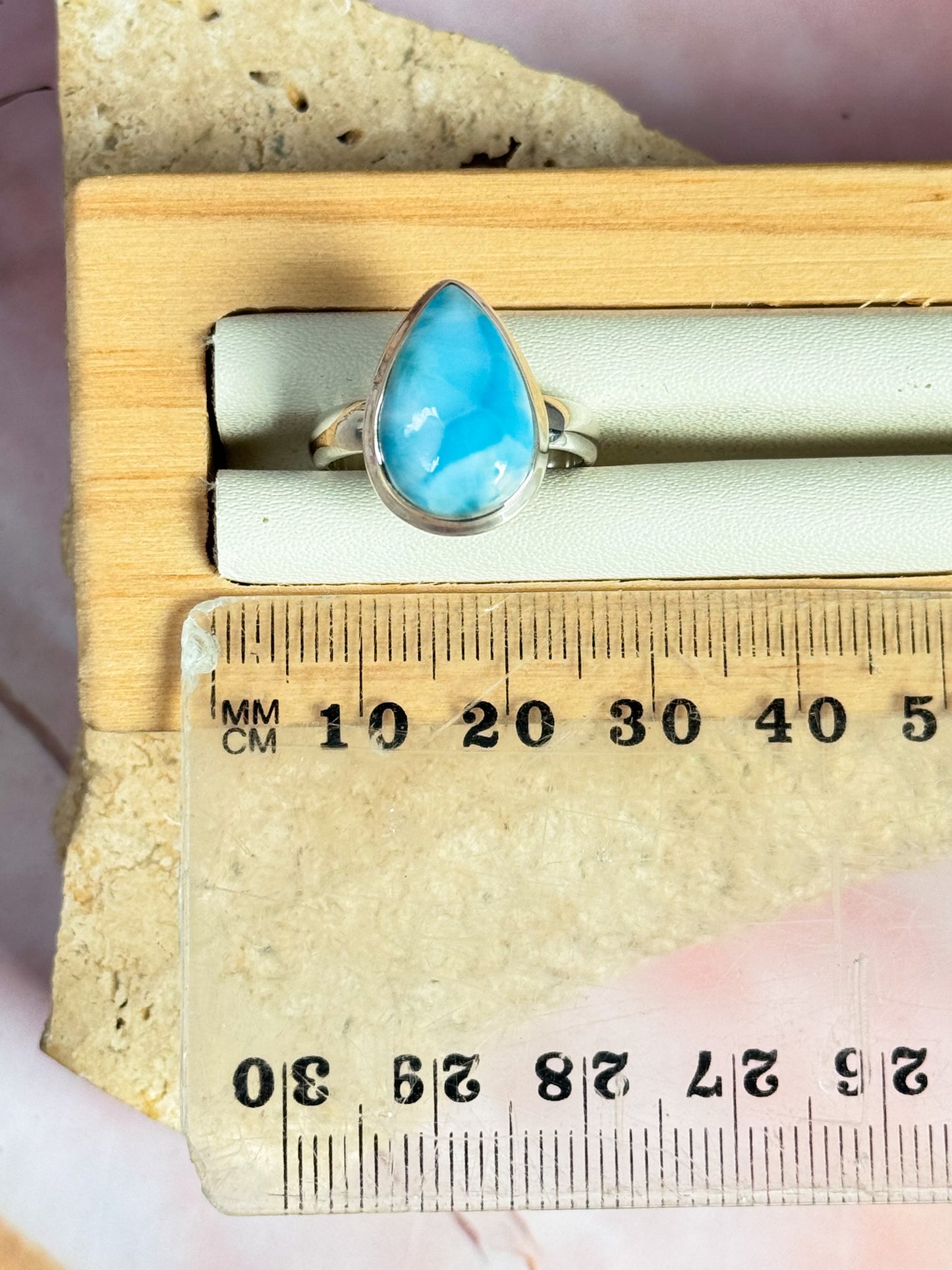 Rare Larimar Ring - Size 6.5