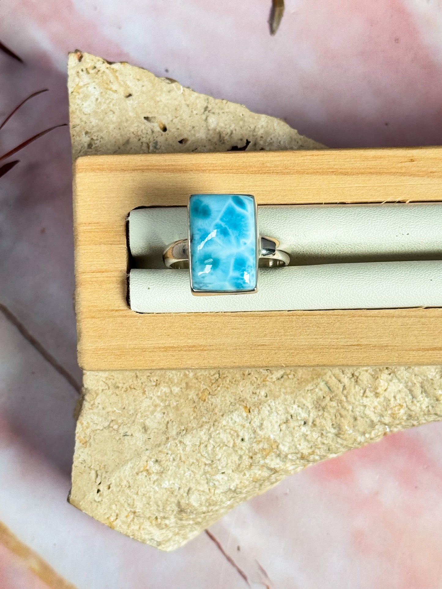 Rare Larimar Ring - Size 10