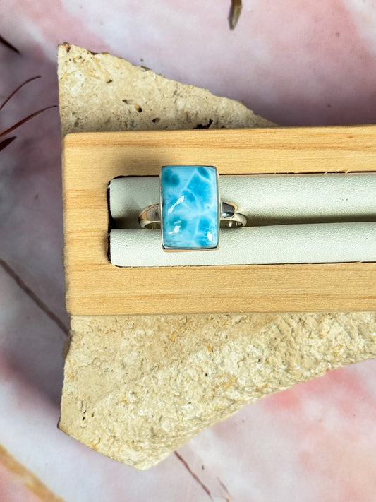 Rare Larimar Ring - Size 10