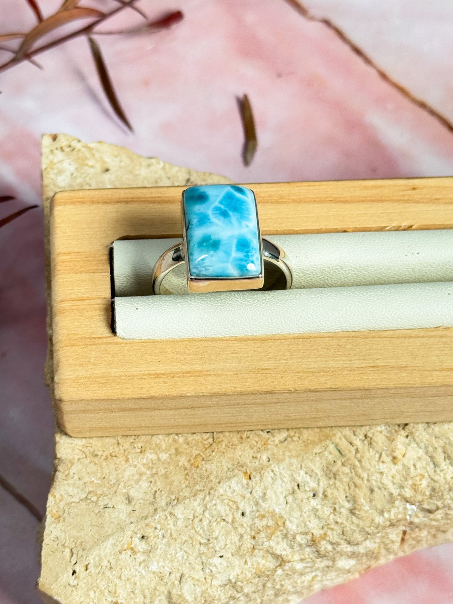 Rare Larimar Ring - Size 10