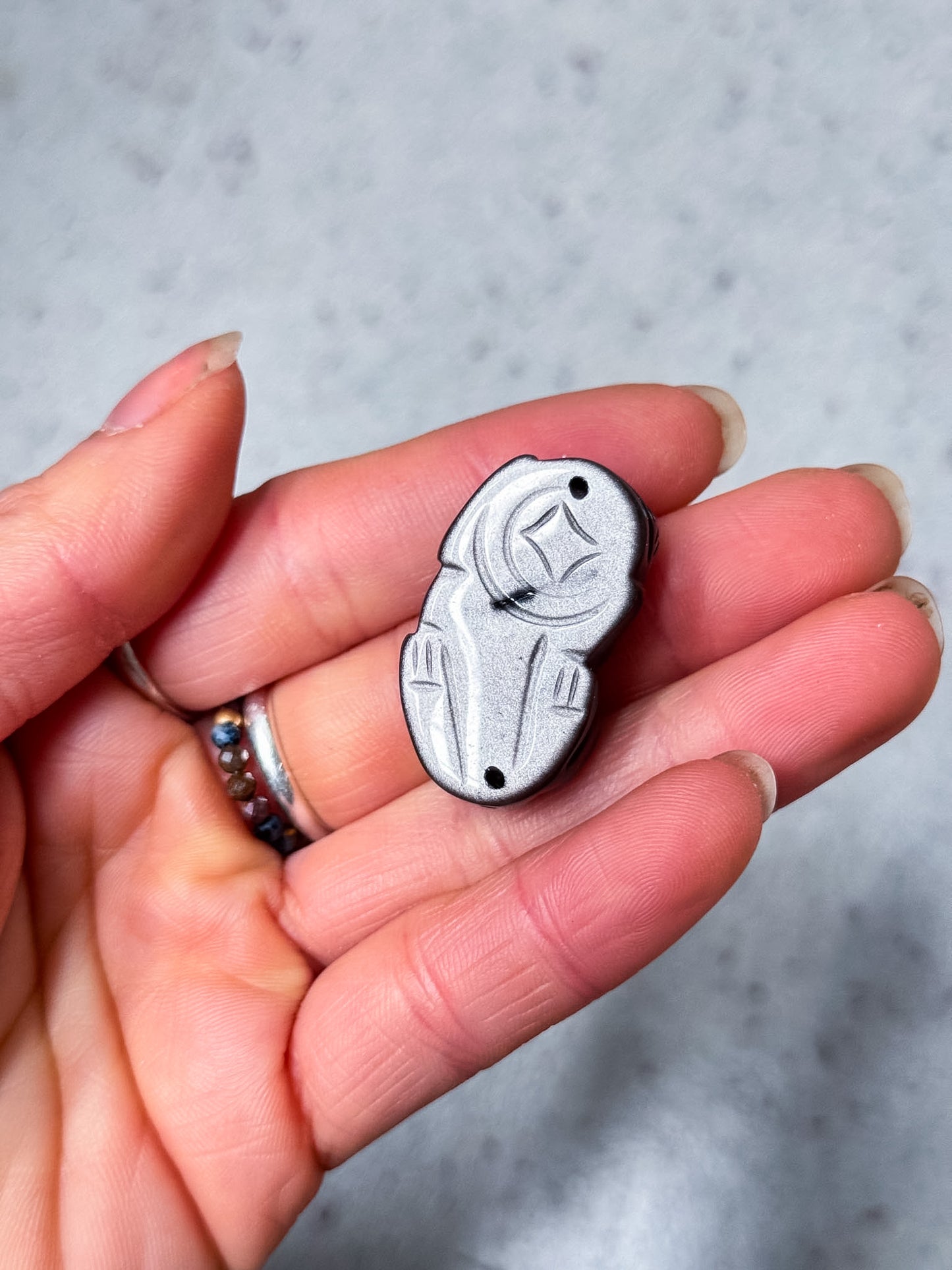 Silver Sheen Obsidian Pixiu