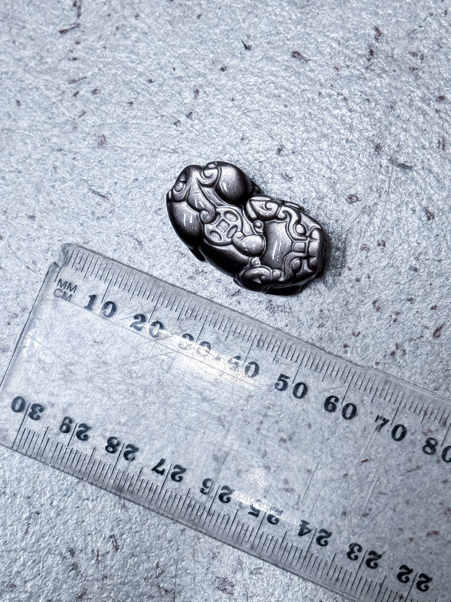 Silver Sheen Obsidian Pixiu