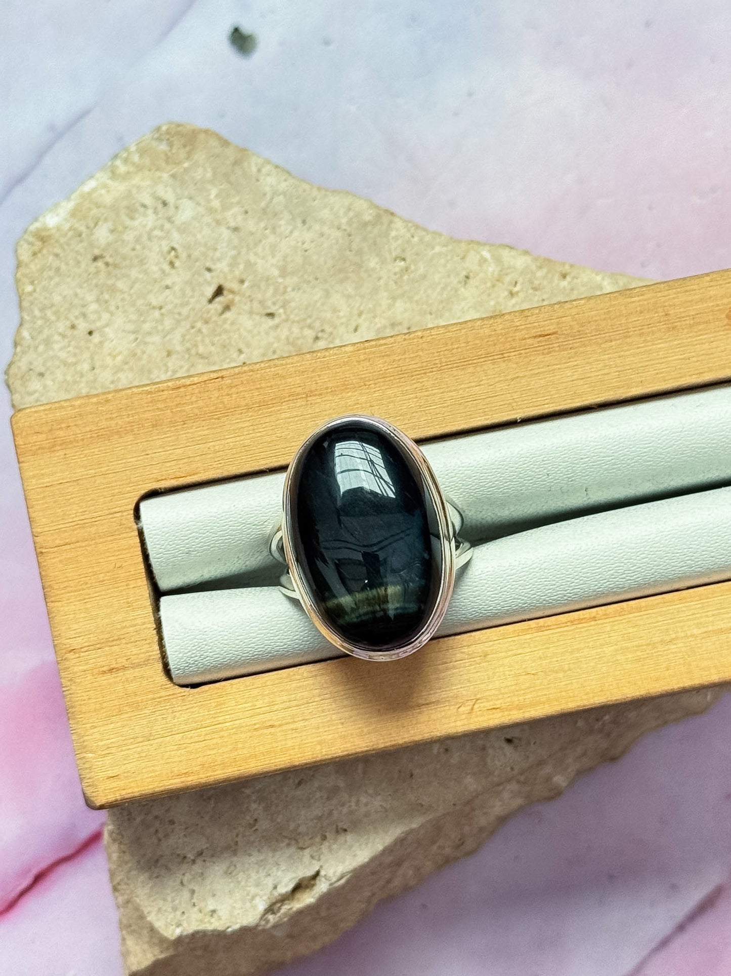 Blue Tigers Eye Rings