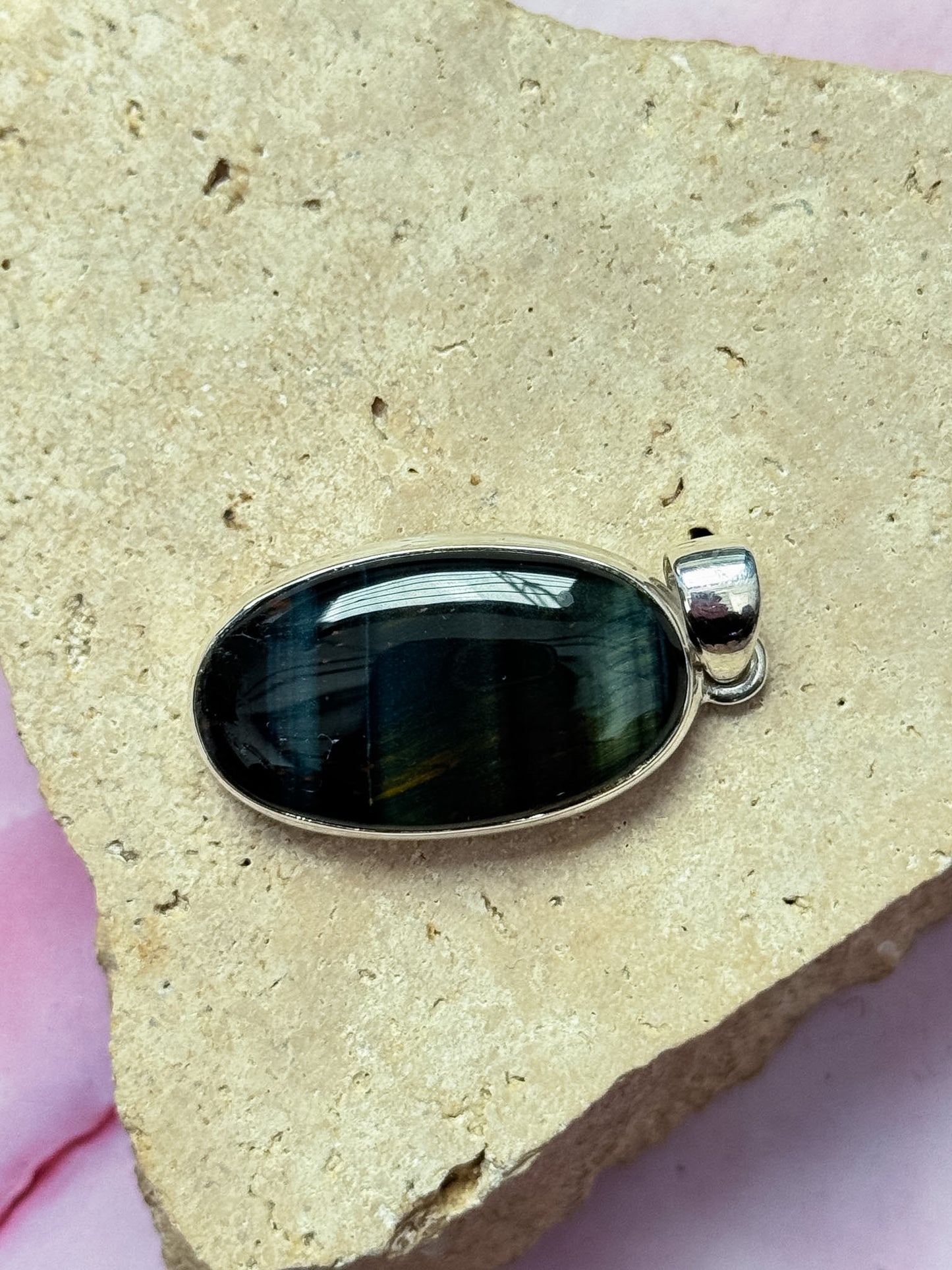 Blue Tigers Eye Pendant